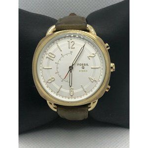 Fossil Q FTW1203 Women Brown Leather Analog White